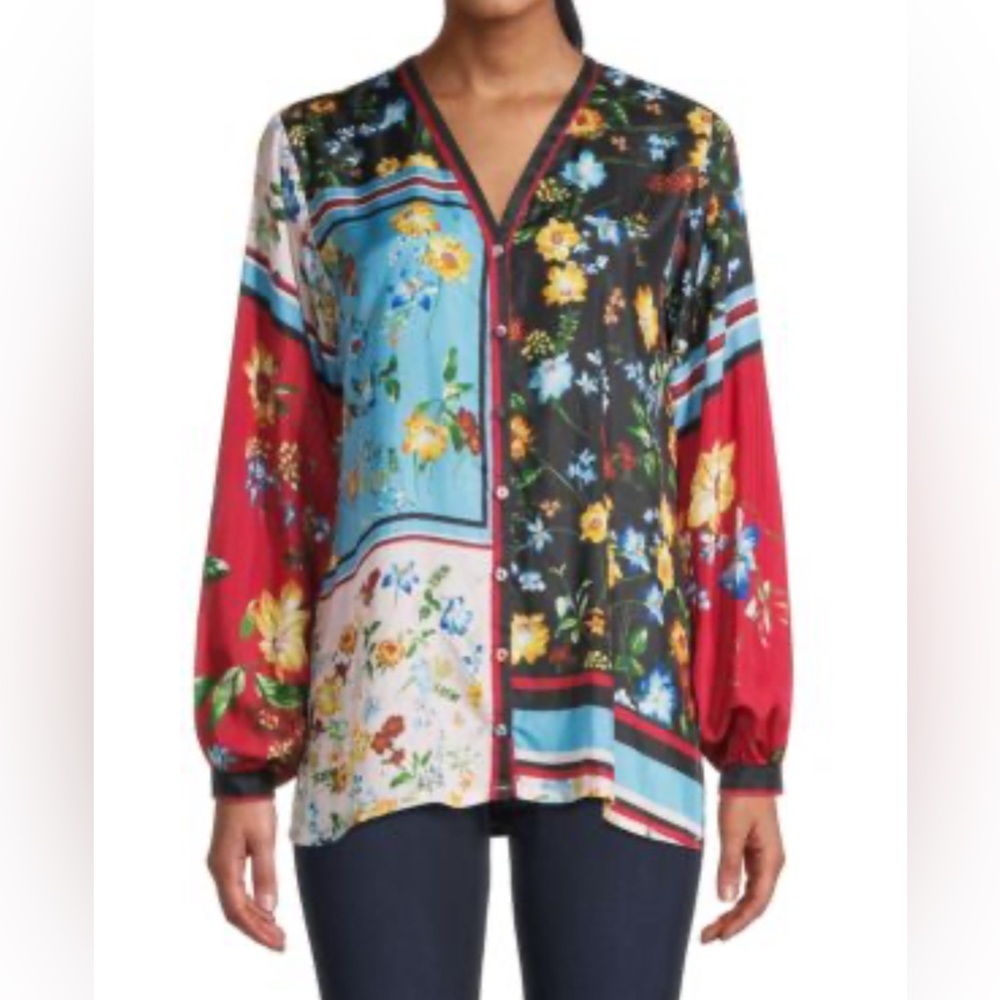 Johnny Was Perdita Silk Blouse
